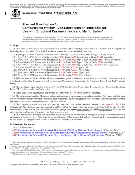 Astm F959f959m 17a Standard Specification For Compressible Washer