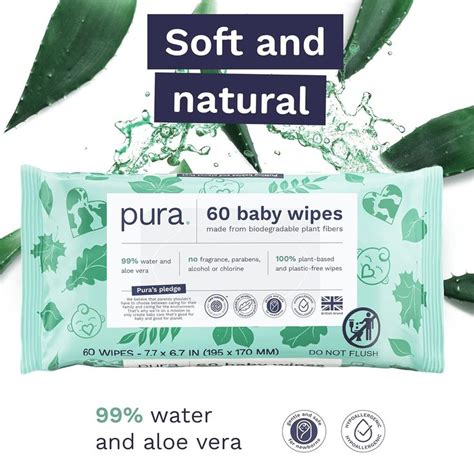 Baby Wipes X Per Pack Wipes Plastic Free Plant Based