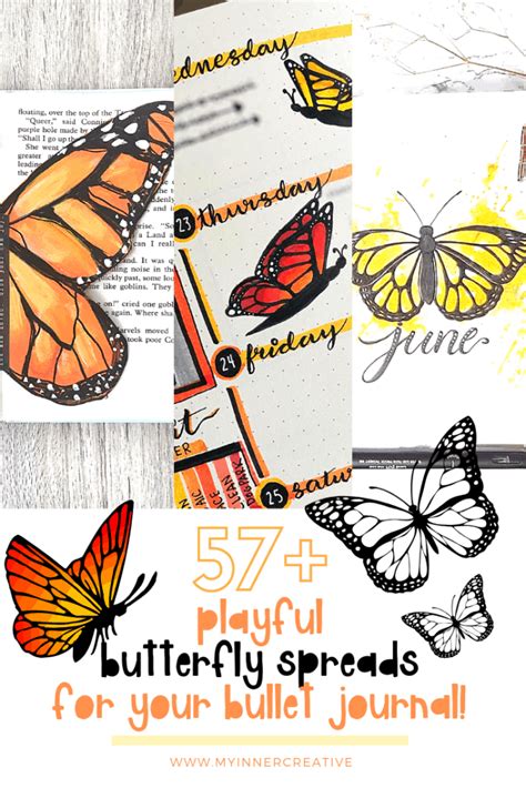 57 Amazing Butterfly Bullet Journal Spreads My Inner Creative