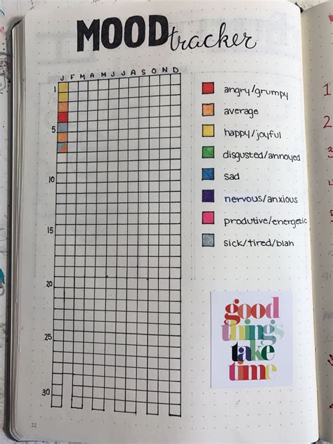 Mood Tracker For 2017 Bullet Journal Writing Bullet Journal Ideas