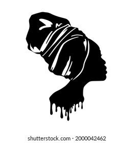 African American Silhouette Png Transparency Girl Woman African