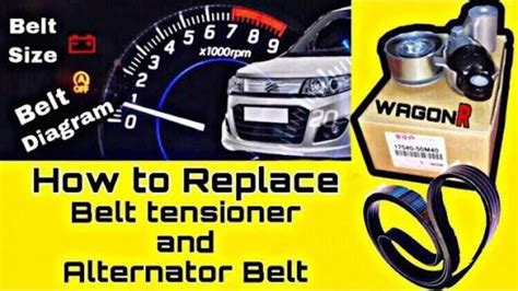 Suzuki Wagon R Alternator Belt Replacement Belt Size And Belt Daigram