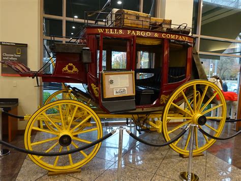 Wells fargo stagecoach in front of the ormsby hotel in carson city, 1863, with half the town standing around to get in the shot. Wells Fargo Stagecoach | A Wells, Fargo & Company ...