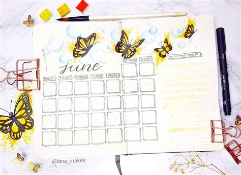 57 Amazing Butterfly Bullet Journal Spreads My Inner Creative