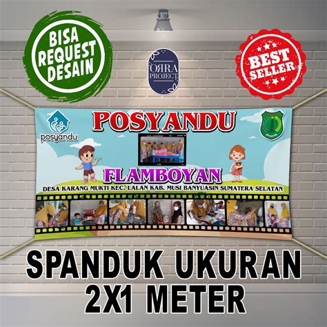 Jual Spanduk Posyandu Ukuran 2x1 Meter Shopee Indonesia