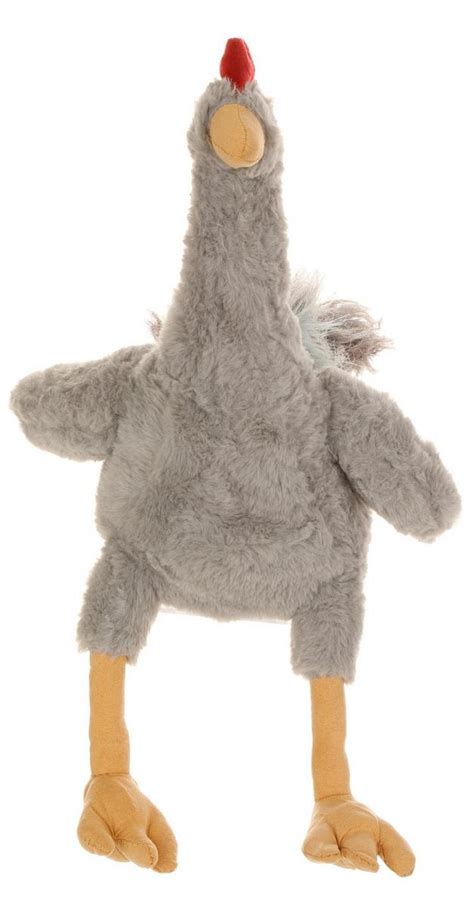 Stuffed Chicken Dog Toy Grey Bealls