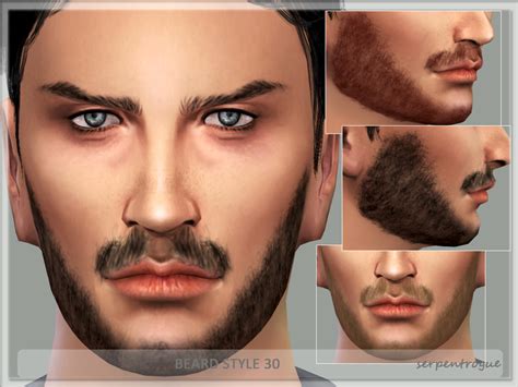 Sims 4 Ccs The Best Beard By Serpentrogue