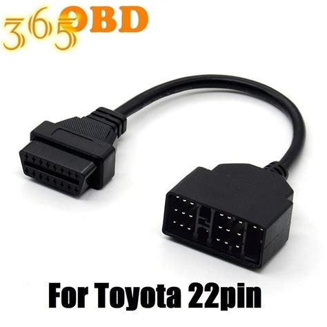 Obd는 OBD2 OBDII DLC 16pin 여성 연결 어댑터 케이블 진단 자동차 케이블에 22 핀 ForToyota 22pin 남성을 연결 자동차 진단 케이블 커넥터