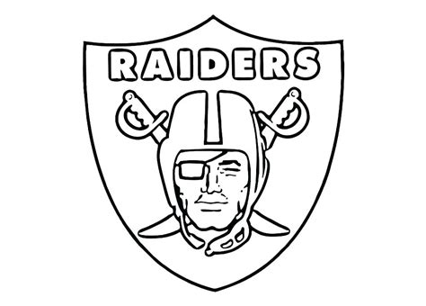 Oakland Raiders Coloring Pages At Free Printable