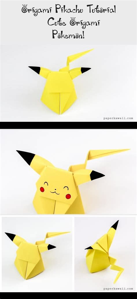 Step By Step Origami Pikachu Instructions Easy