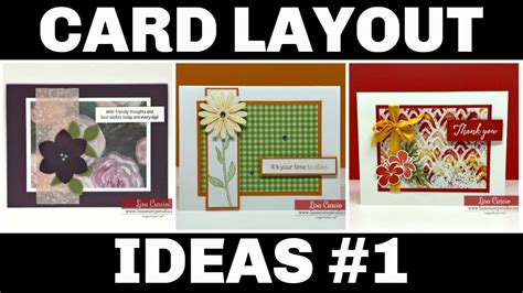 These 13 card making tips and tricks are just the beginning. cardmaking video tutorial by Lisa Curcio:Card Layout ...