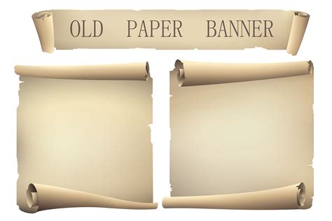 Old Scroll Paper Banner Graphic By Tantan · Creative Fabrica