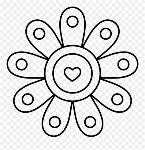 Flower Drawing Clipart 1330130 Pinclipart