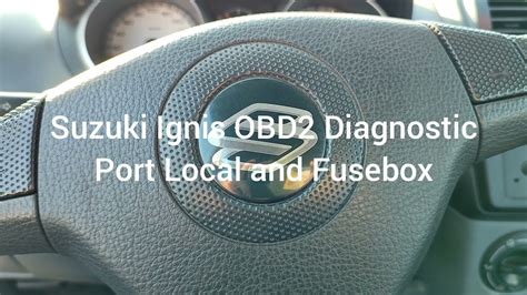 Suzuki Ignis OBD2 Diagnostic Port Local And Fusebox YouTube