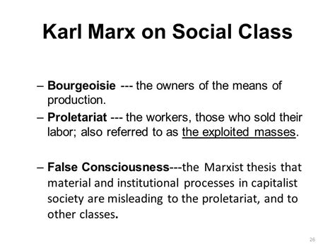 Sociological Theories of Karl Marx