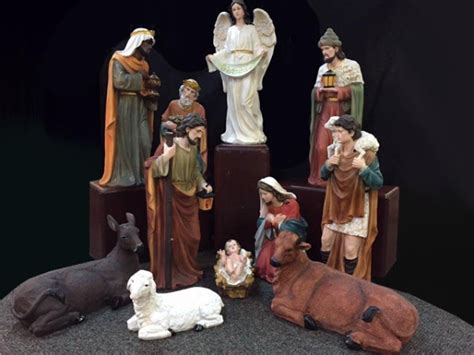 32” Large Nativity Set For Church Or Home Use Outdoor Creche Scene