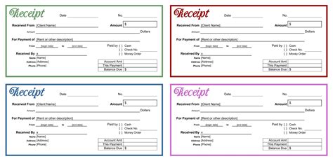 Blank Receipt Form Template 10 Free PDF Printables Printablee