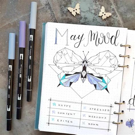 57 Amazing Butterfly Bullet Journal Spreads My Inner Creative