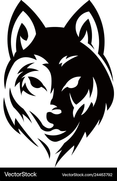 Wolf Bolt Emblem Royalty Free Vector Image Vectorstock