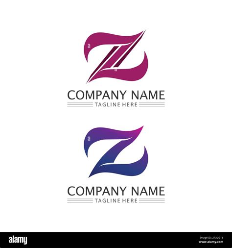 Z Letter And Font Z Logo Design Vector Identity Illustration Stock