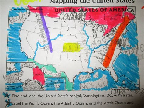 Map Of North America With Landforms United States Map