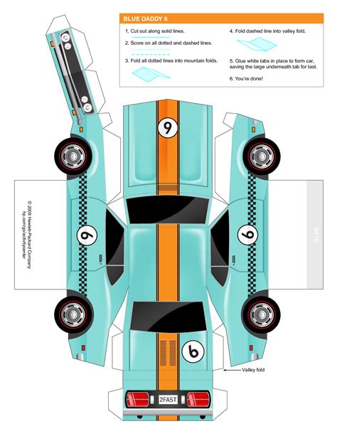 Printable Paper Car Paper Car Paper Models Paper Toys Template