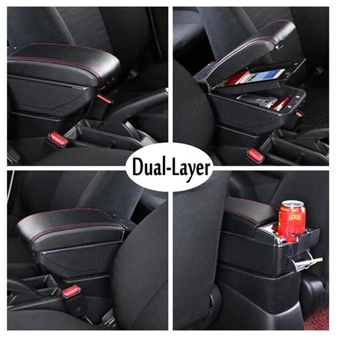 Fil Rouge Accoudoir Double Couche Pour Opel Vauxhall Astra J Bo Te