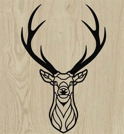 Deer DXF Vector Cnc Free Dxf Files For Laser Cutting Free Vector