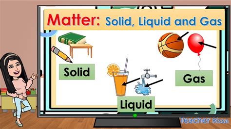 Matter Solid Liquid And Gas Youtube