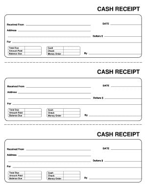 Printable Official Receipt Forms And Templates Fillable Samples In