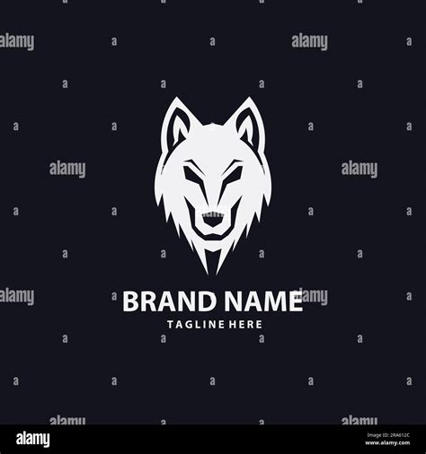 Wolf Head Logo Design Stock Vector Image And Art Alamy