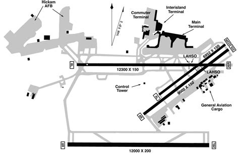 Honolulu International Airport Map Osaka On A Map