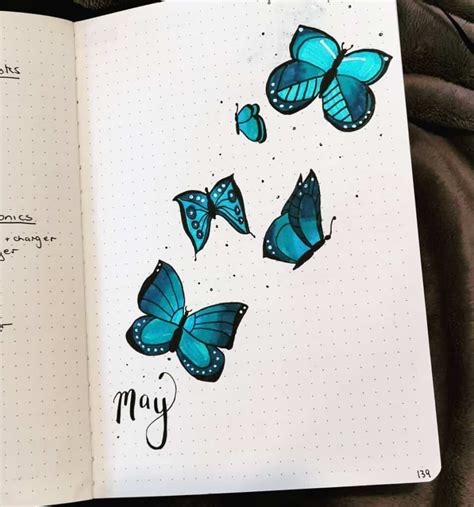 57 Amazing Butterfly Bullet Journal Spreads My Inner Creative