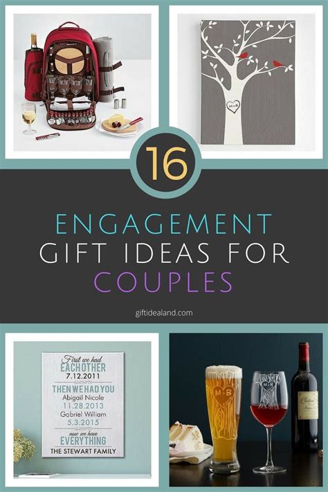 And a monogrammed small sewn notebook in your choice of color. 16 Great Engagement Gift ideas For Couples | Good ...