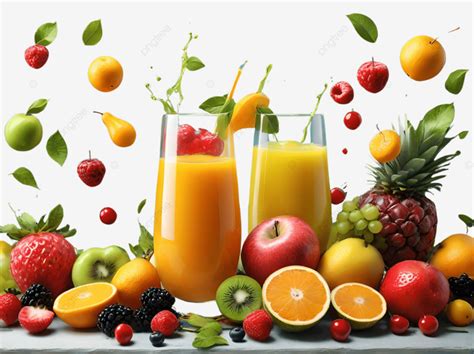 Fresh Fruit Juices Drinks 3d Fresh Fruit Fruit Juices Drinks PNG