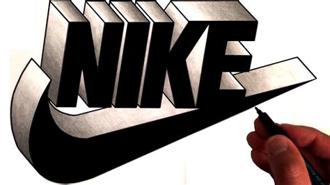 How To Draw The Nike Logo In 3d Youtube