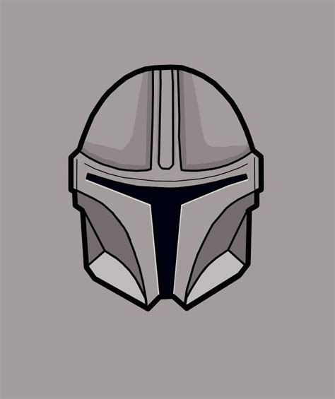 23 Draw Mandalorian Helmet Paulbrindley