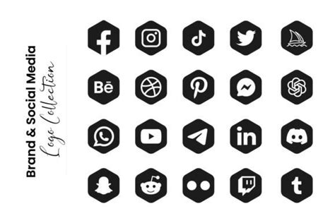 Popular Social Media Logo Icons Graphic By Elchinarts · Creative Fabrica