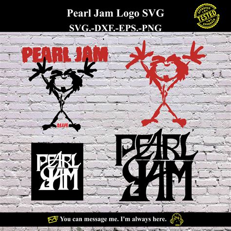 Pearl Jam Logo Svg Vector Digital Product Instant Download Inspire