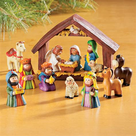 Resin Nativity Set Tabletop Nativity Scene Set