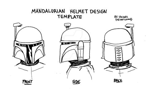 Mandalorian Helmet Design Template 2 By Burningdreams76 On Deviantart