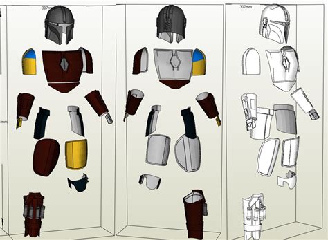 The Mandalorian Armor Pepakura File Pdo Etsy Uk