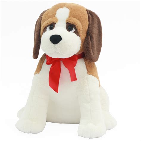 Valentine Stuffed 24 Large Puppy Precious Sitting St Benard Plush