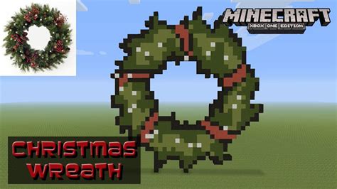 Minecraft Pixel Art Tutorial And Showcase Christmas Wreath Christmas