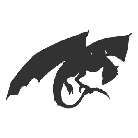 Mythical Dragon Silhouette Png And Svg Design For T Shirts