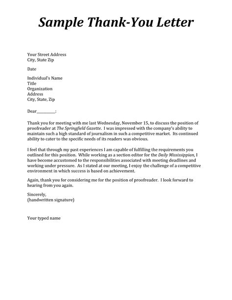 Professional Business Thank You Letter Examples Latest News