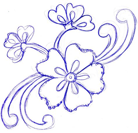 Free Simple Flower Sketch Download Free Simple Flower Sketch Png