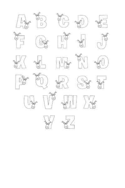 Printable Cute Bubble Letters Alphabet