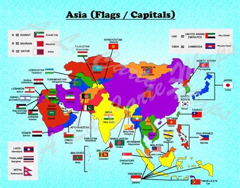 Map Of Asia Countries