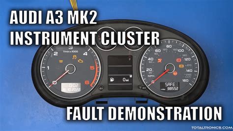 Audi A Mk Instrument Cluster Failure Demonstration Not How To Repair